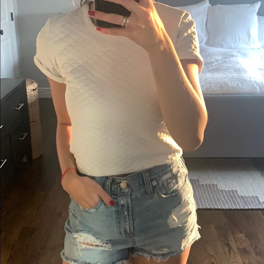 Aqua Crop Tee